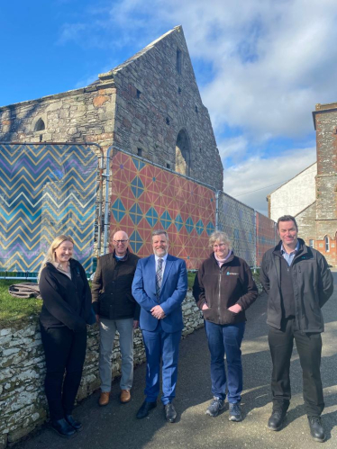 Finlay joins HES in visit to Whithorn Priory 